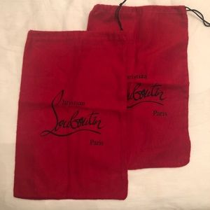 Pair of New Christian Louboutin Shoe Dust Bags